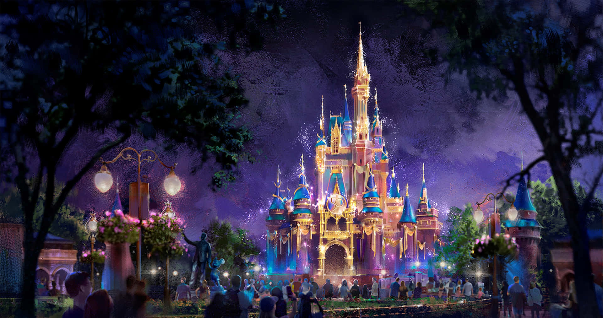 Laddin Fantasi Flyve Afsted Hos Disney World.