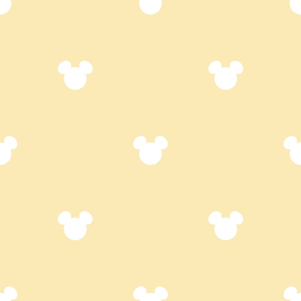 Disney yellow Mickey logo patterns wallpaper