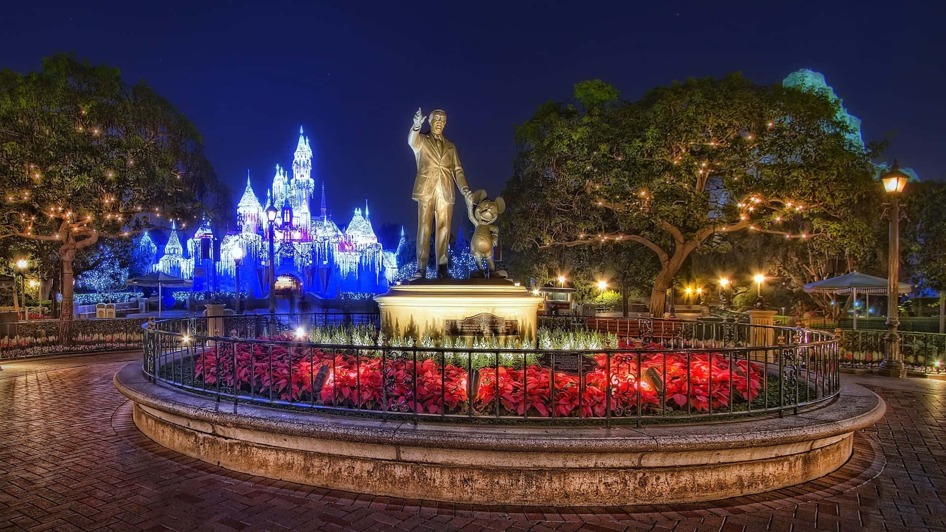 Walt Disney Mickey Mouse Statue Disney Zoom Background
