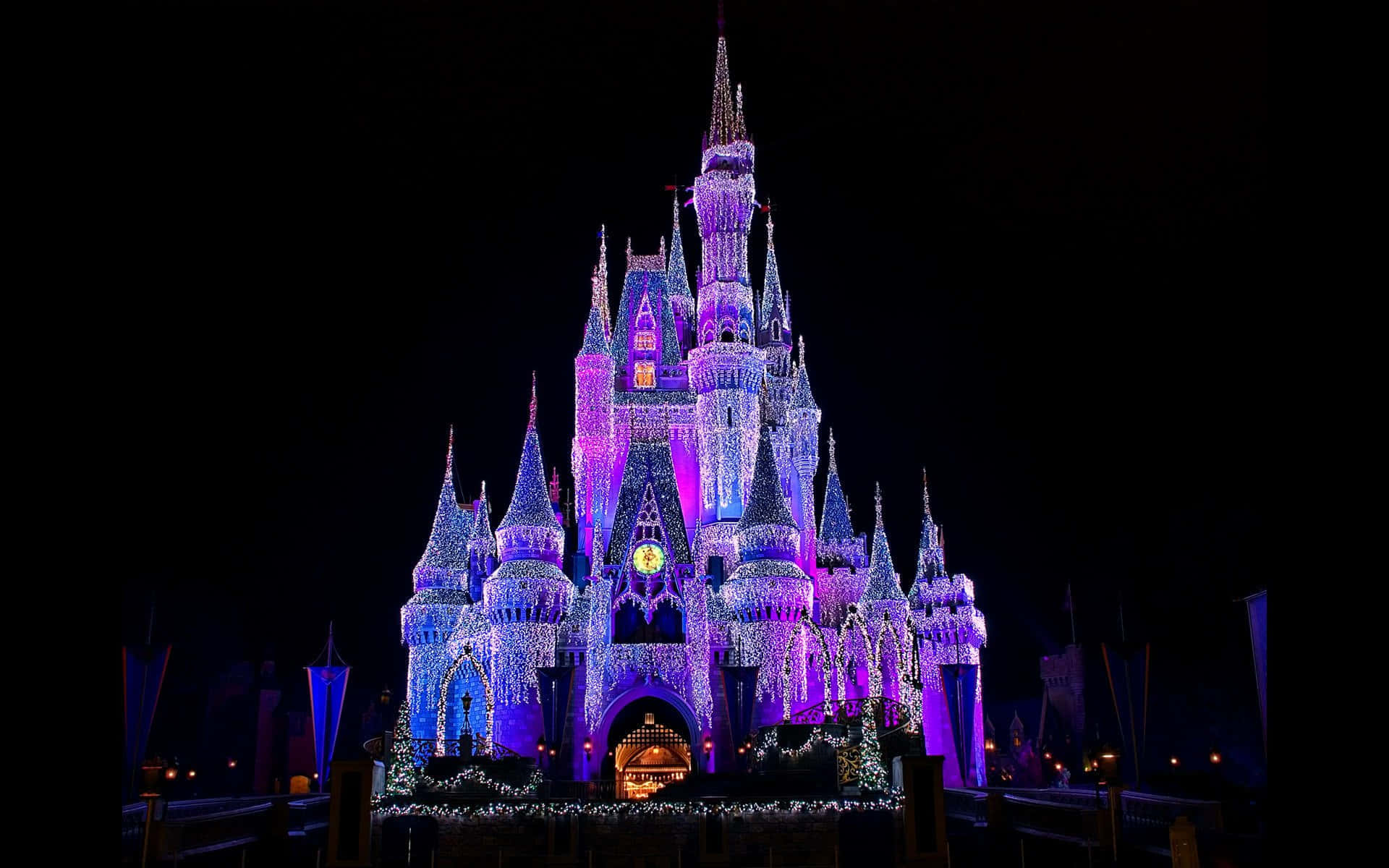 Fantasyland Cinderella Castle Disney Zoom Background
