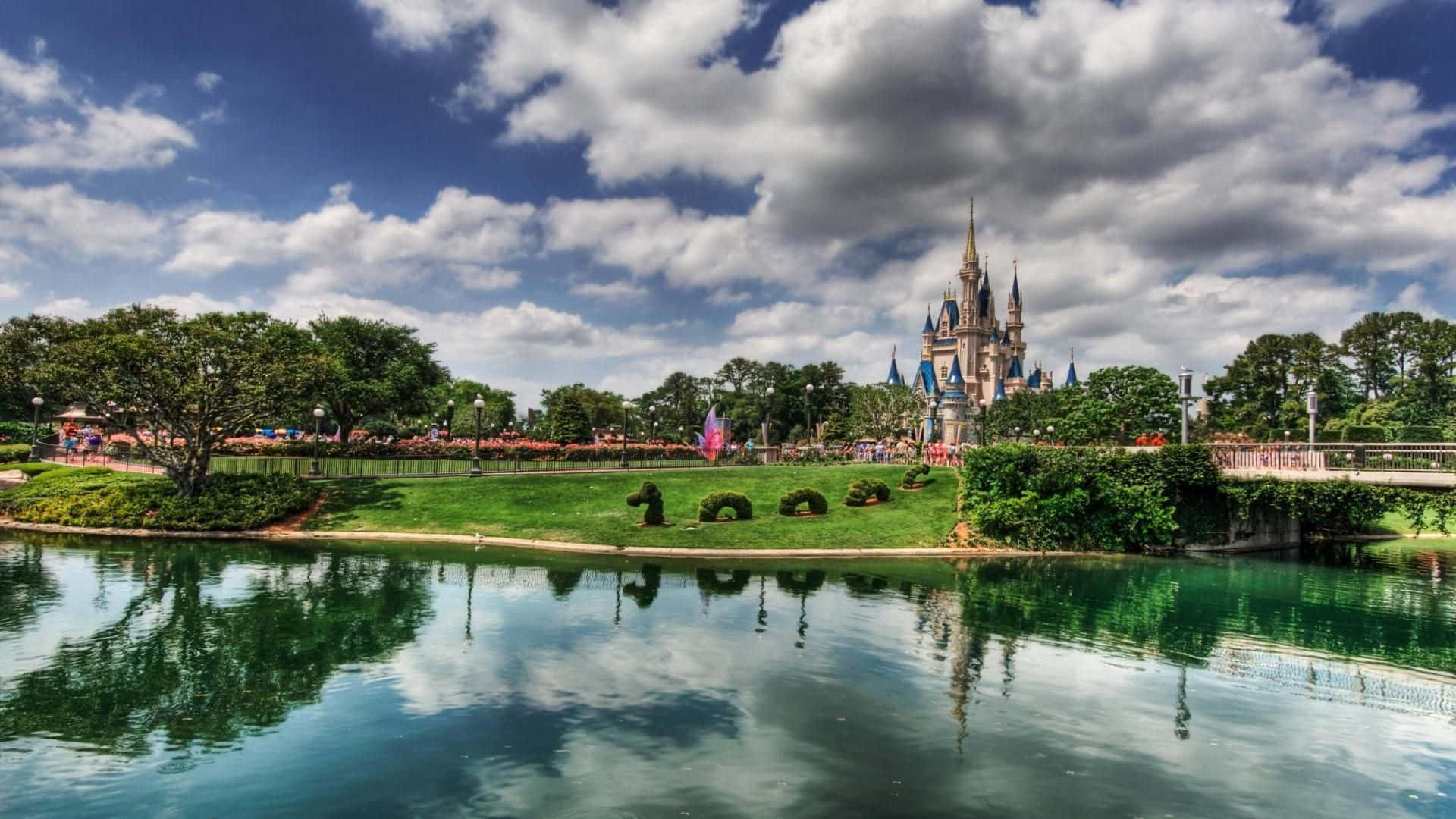 Scenery Of Walt Disney Cinderella Castle Disney Zoom Background