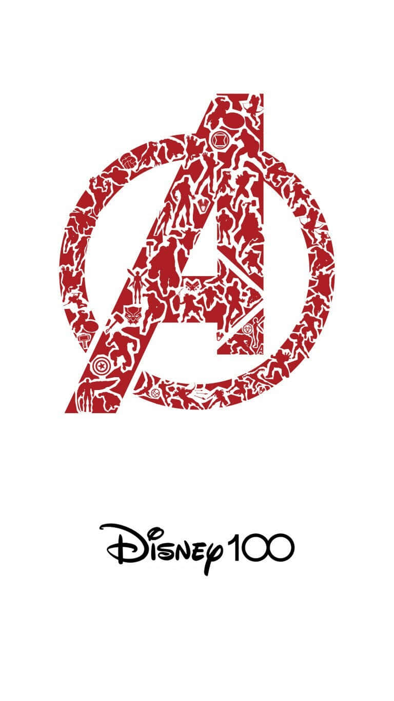 Disney100 Avengers Logo Wallpaper