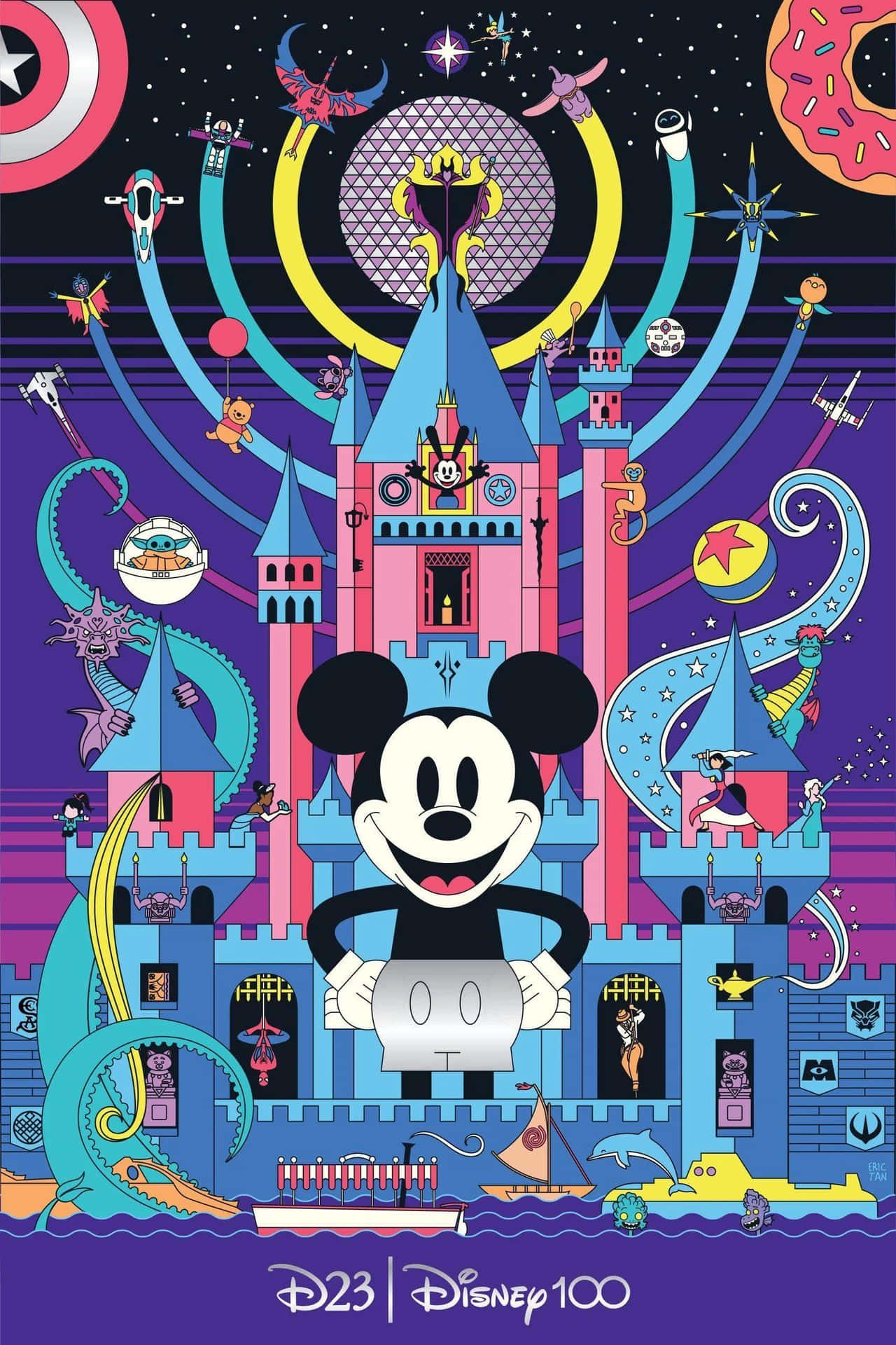 Disney100 Celebration Artwork Wallpaper