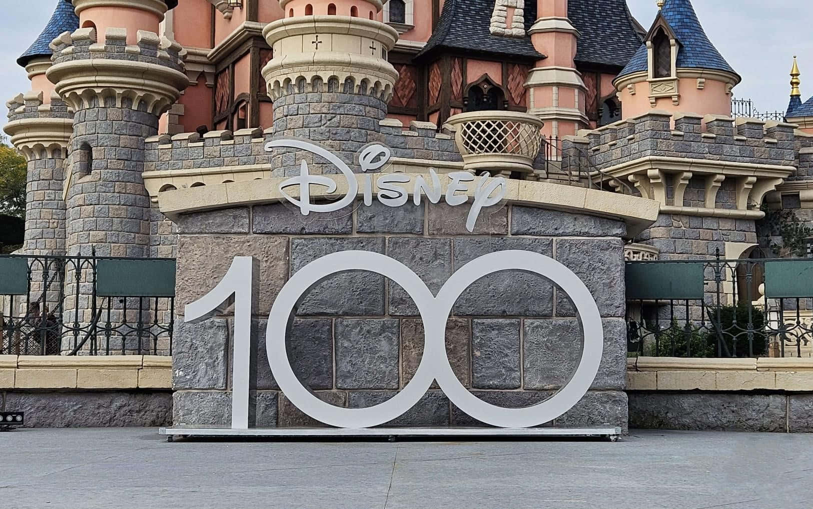 Disney100 Celebration Castle Backdrop Wallpaper