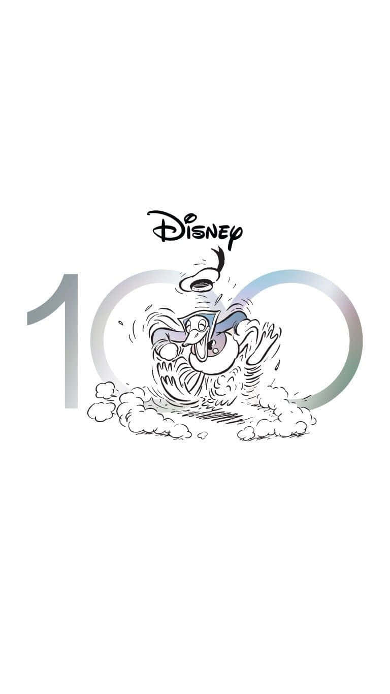 Disney100 Celebration Donald Duck Wallpaper