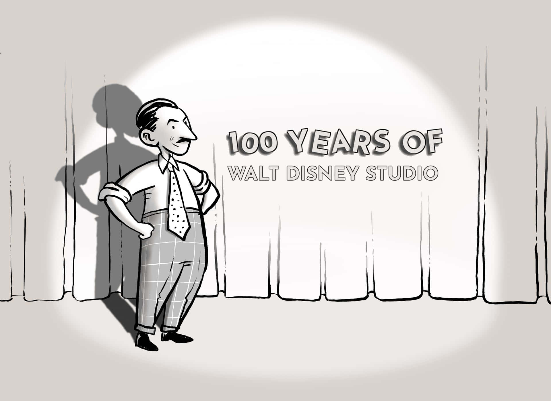 Disney100 Celebration Illustration Wallpaper