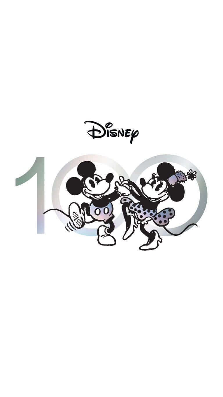 Disney100 Celebration Mickey Minnie Wallpaper