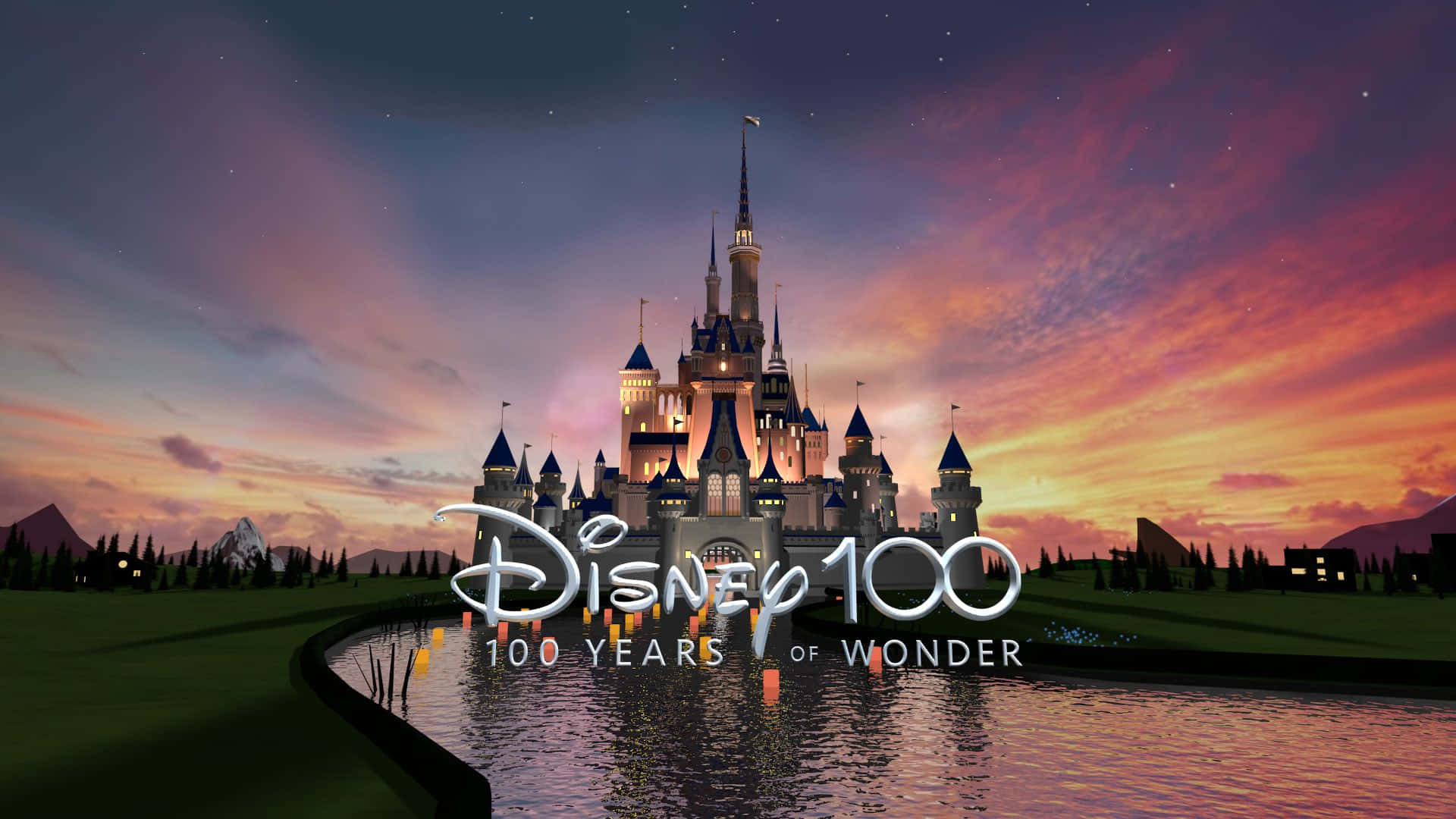 Disney100 Yearsof Wonder Celebration Castle Wallpaper