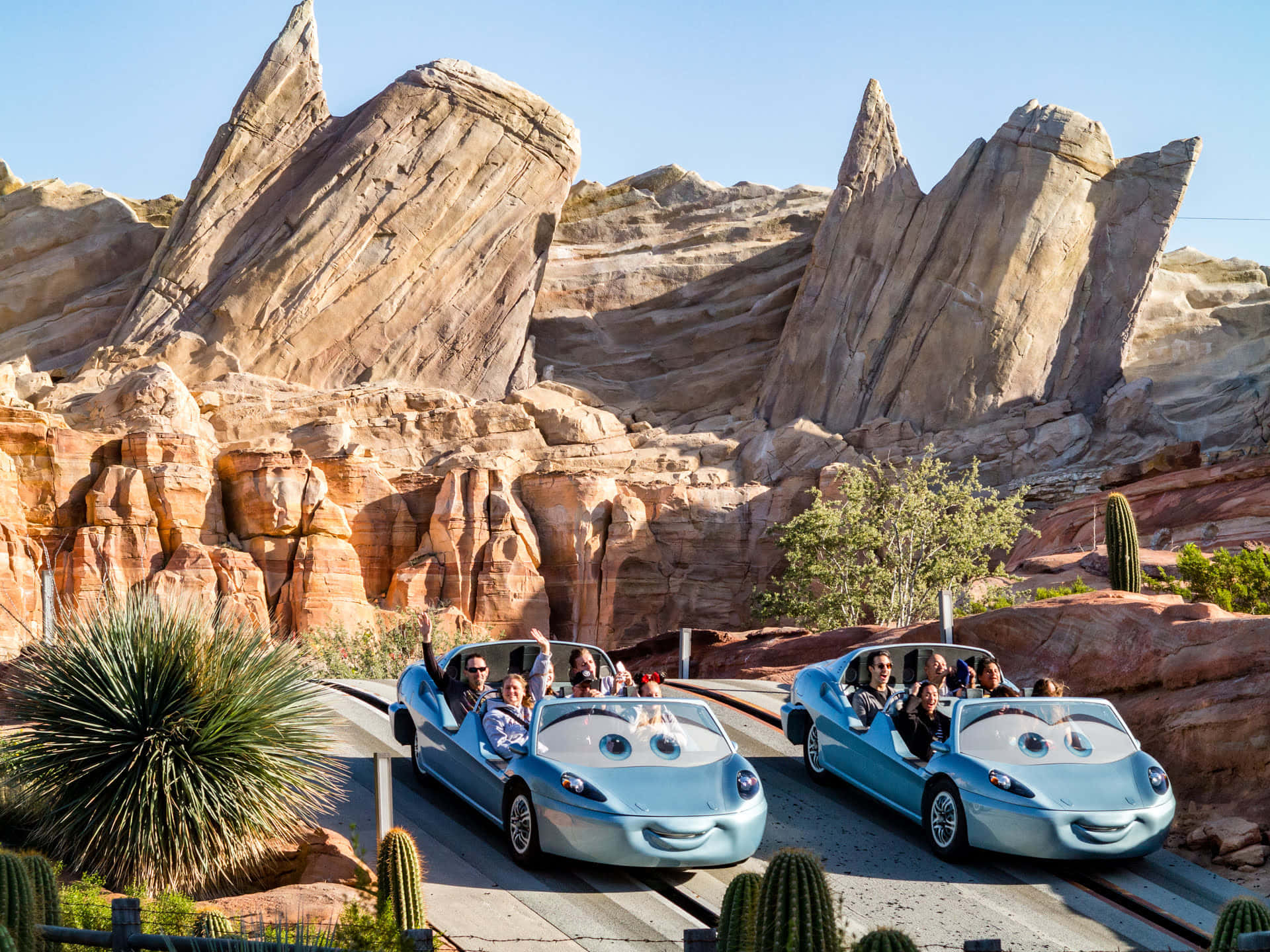 Disneyland Cars Land Radiator Springs Racers Attraction Wallpaper