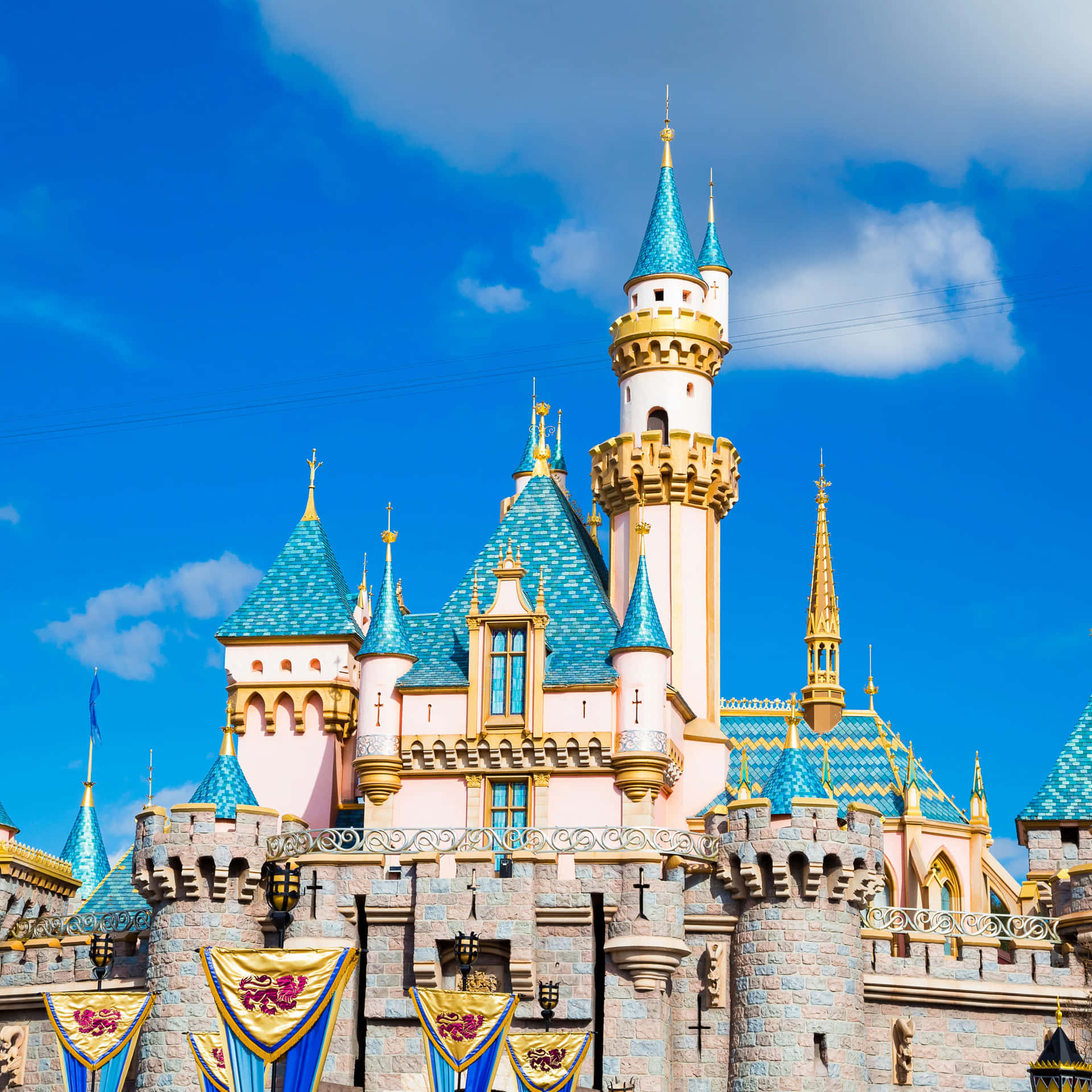 Disneyland Castle Sunny Day Wallpaper