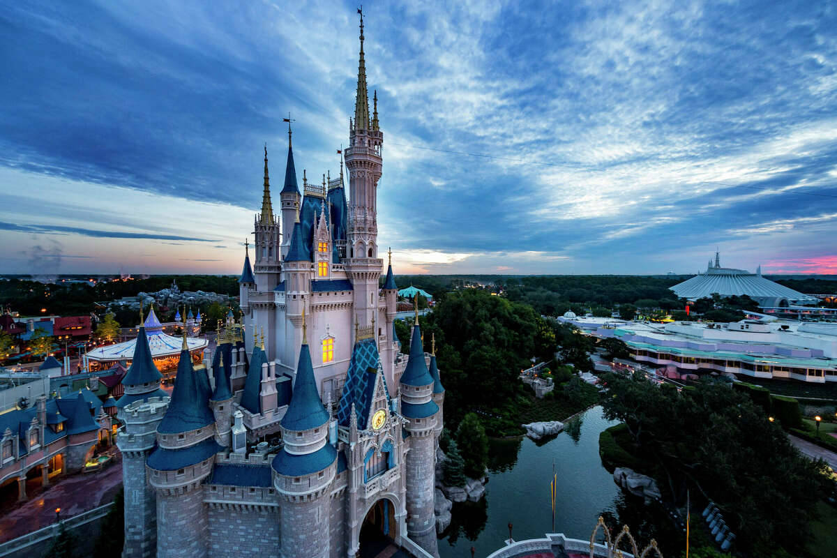 Vistaaérea Del Magic Kingdom En Disneyworld. Fondo de pantalla