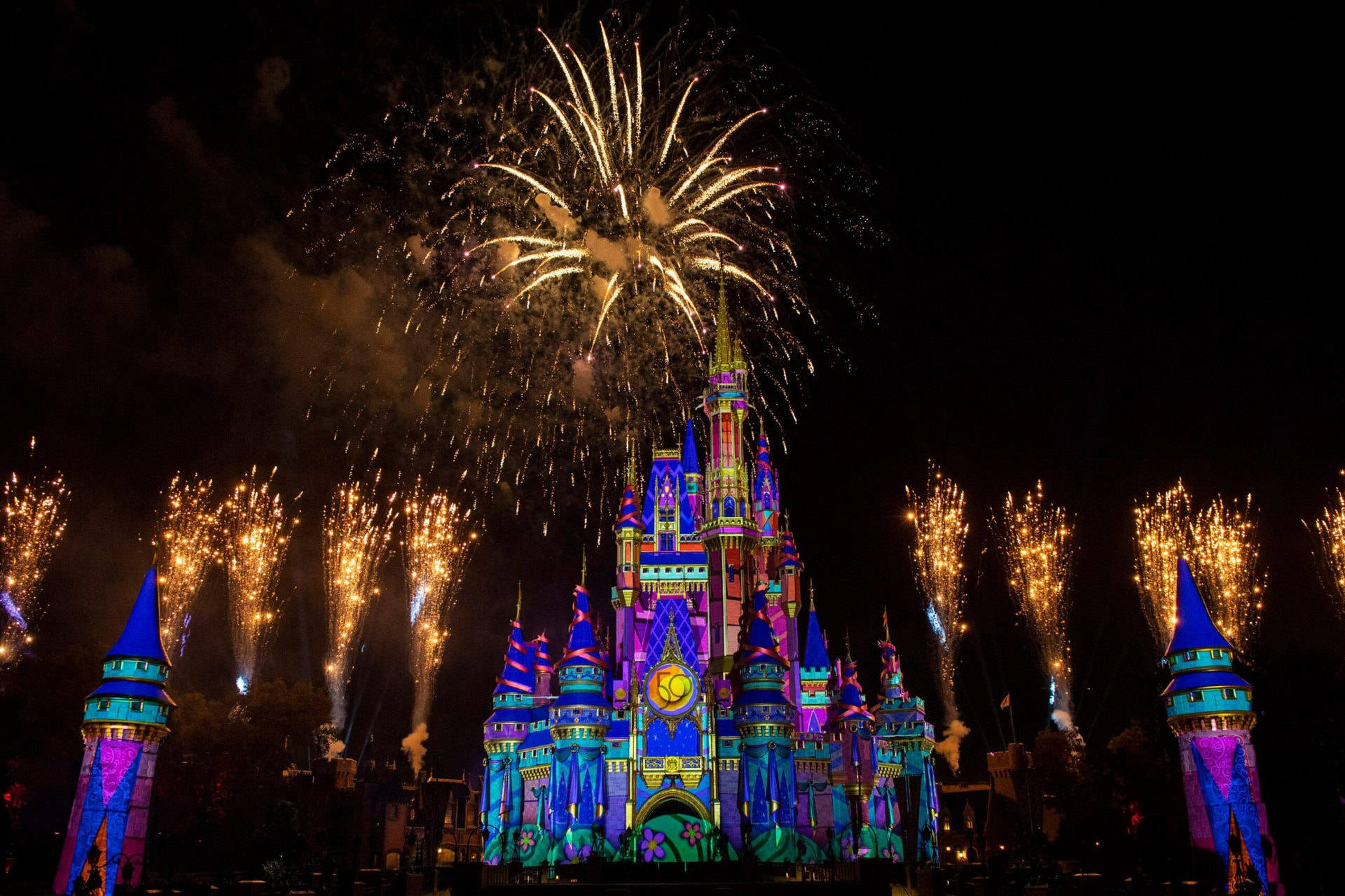 Disneyworld Spectacular Fireworks Show Wallpaper