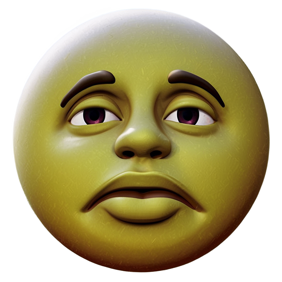 Dispirited Emoji Png 05232024 PNG