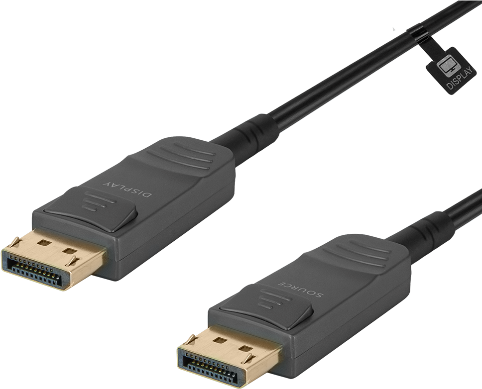 Display Port Cable Black PNG