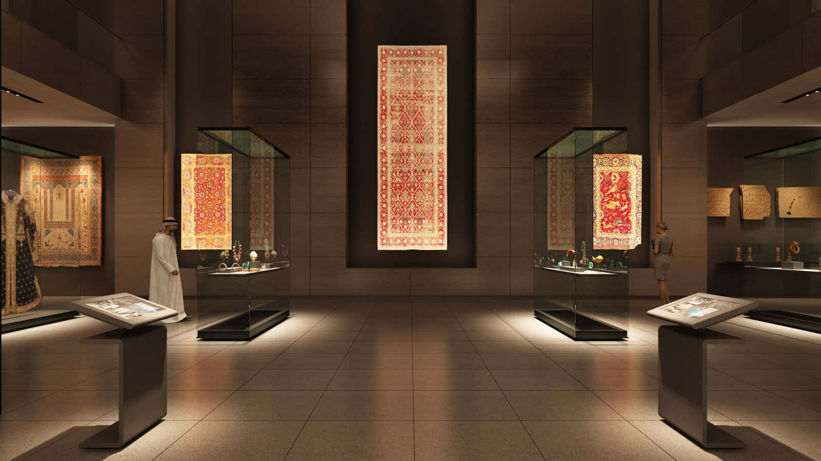 Displays Inside The Museum Of Islamic Art Wallpaper