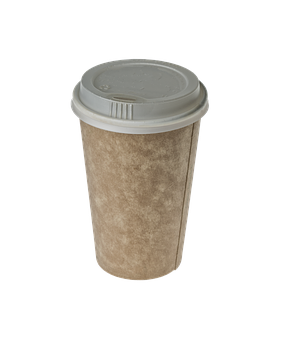 Disposable Coffee Cupon Black Background.jpg PNG
