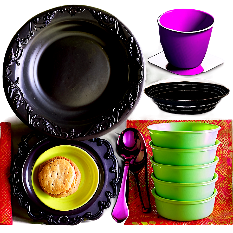 Disposable Party Dinnerware Png Eyk14 PNG