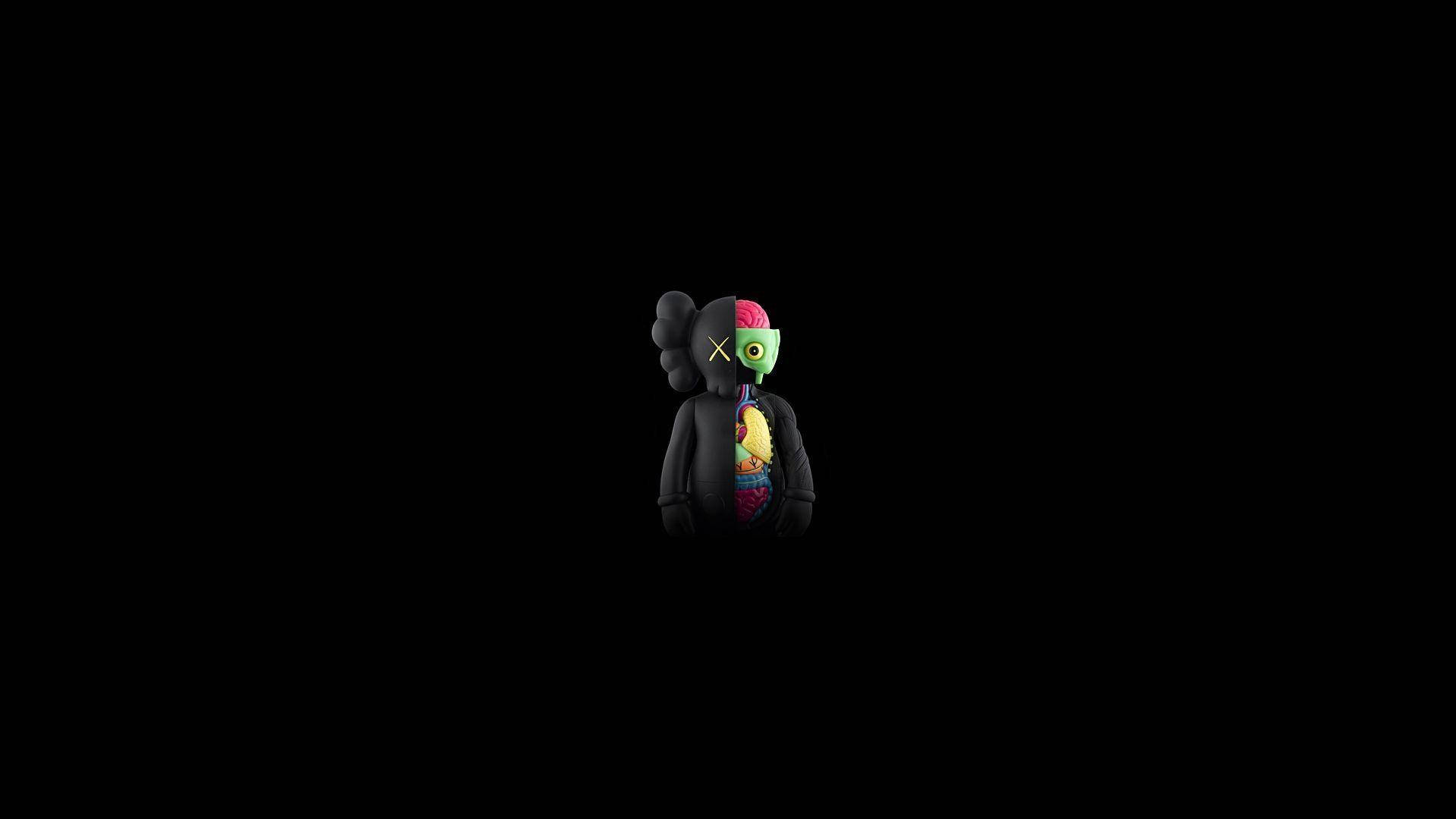 Dissected Shadow Kaws 4k Wallpaper