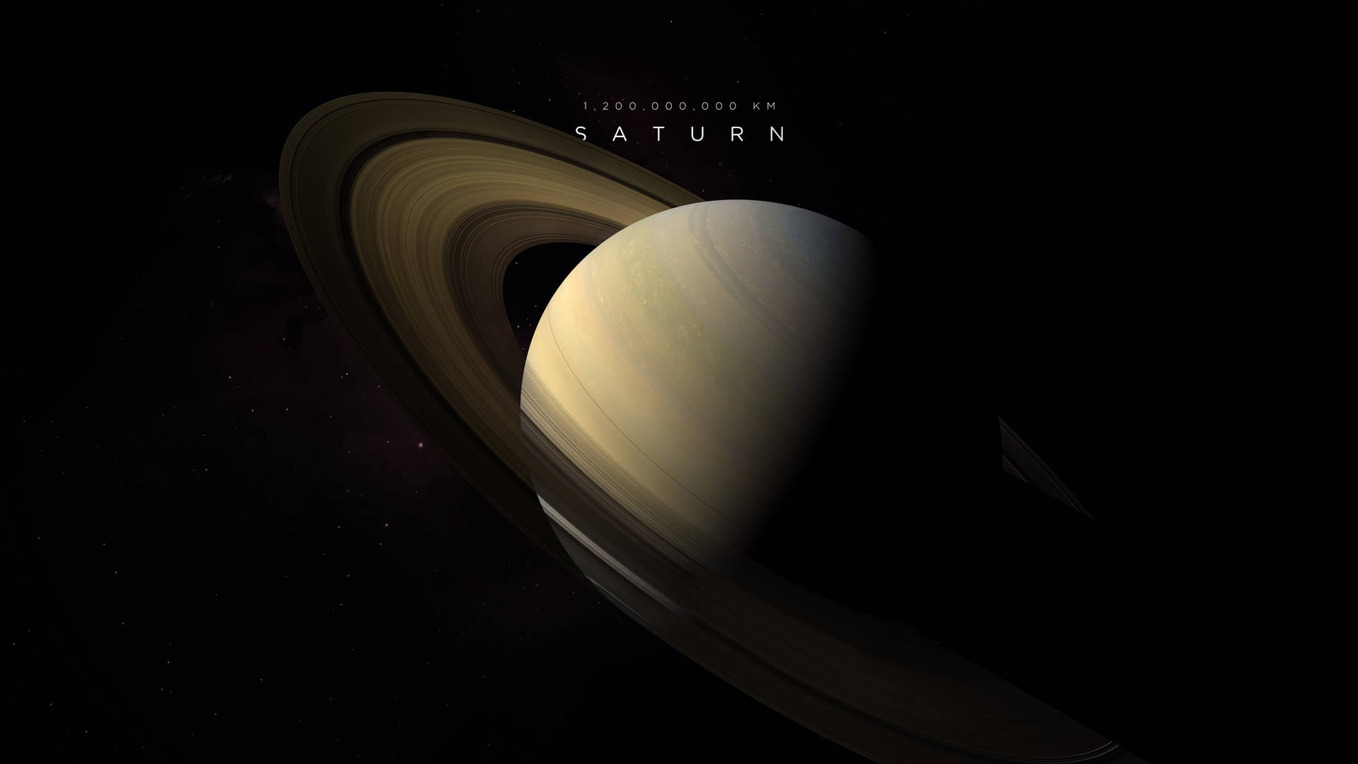 Distant Saturn 4k Background