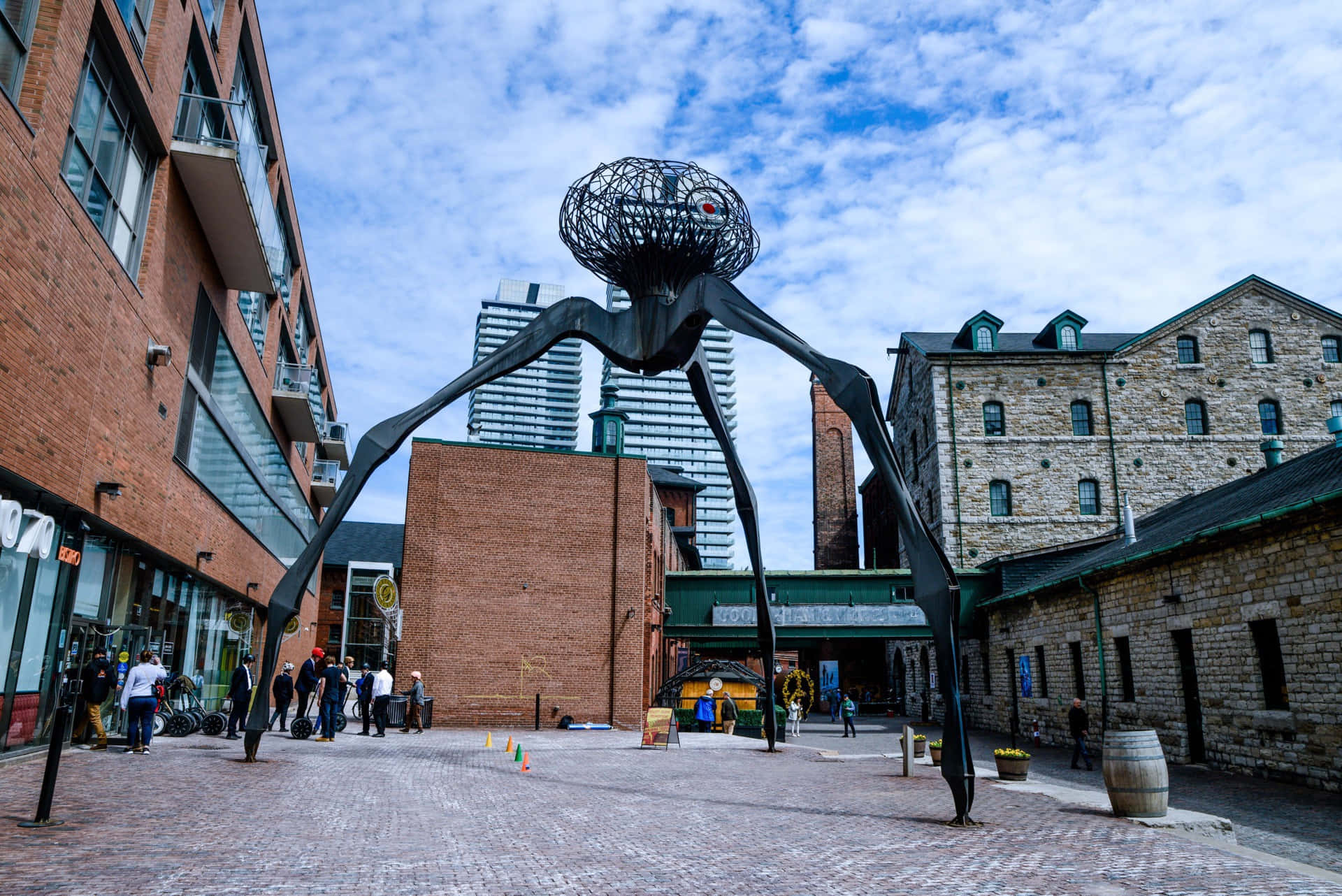 Distillery District Giant Spider Sculpture Wallpaper