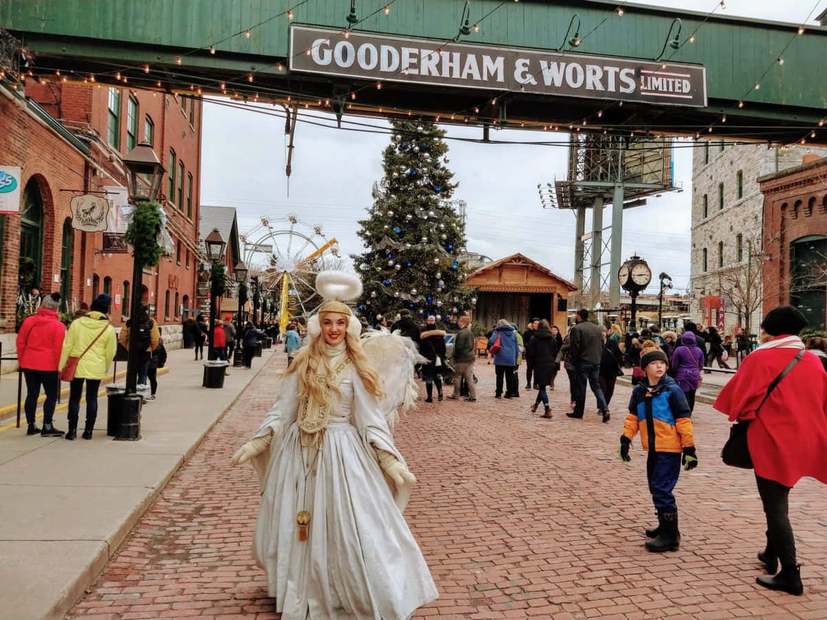 Distillery District Holiday Celebration Wallpaper