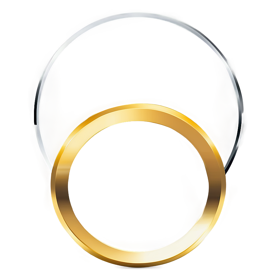 Distinctive Gold Circle Frame Png 86 PNG