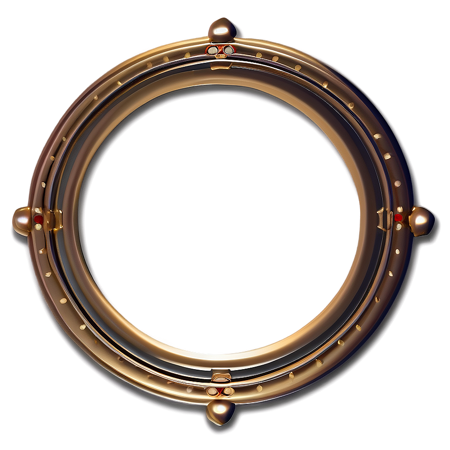 Distinctive Gold Circle Frame Png Paw PNG