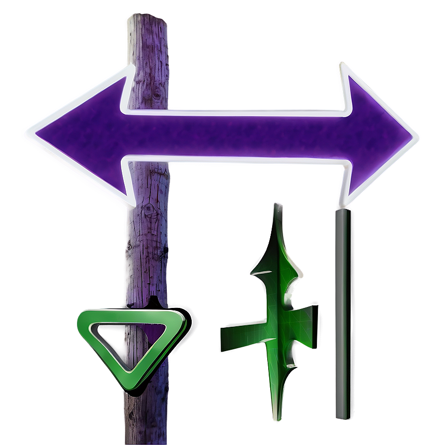 Distinctive Purple Arrow Png 06272024 PNG