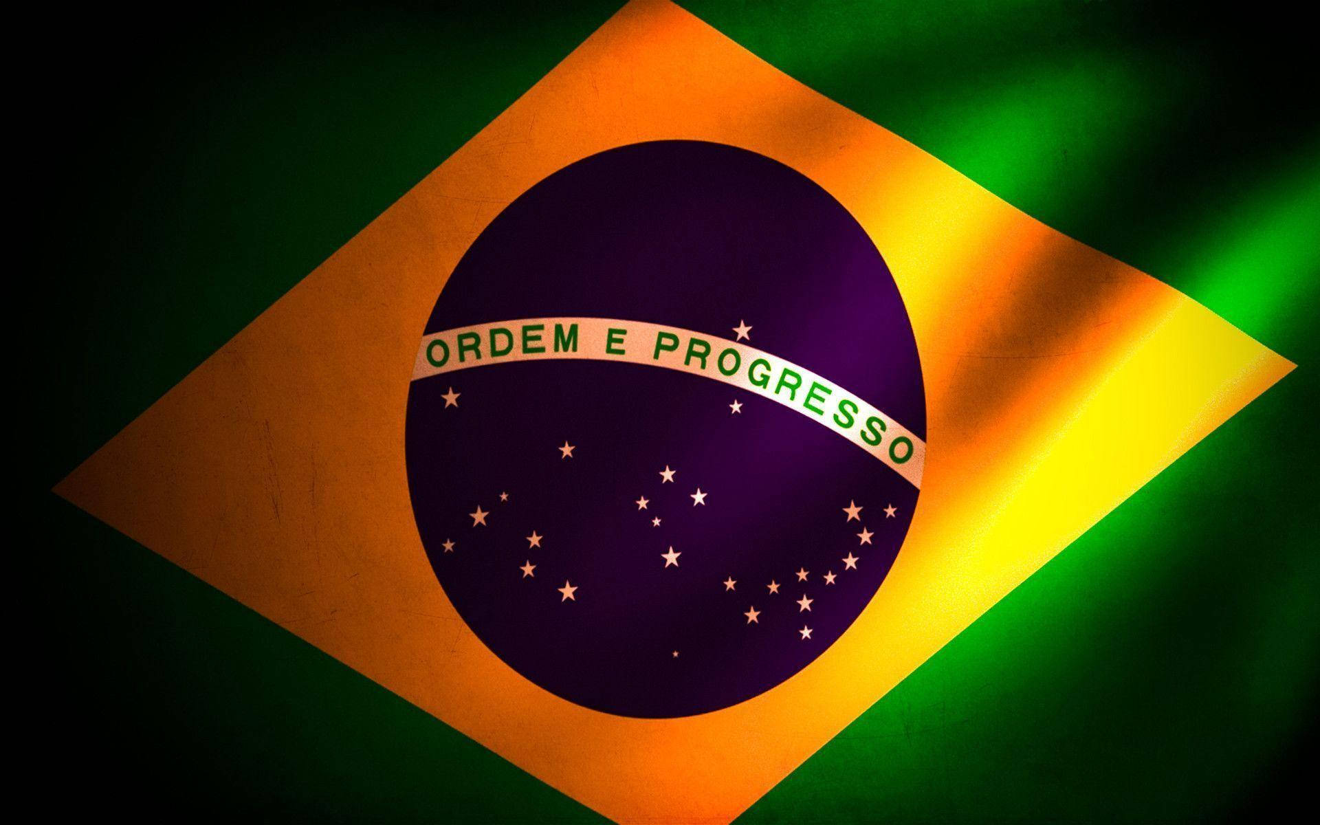 Distinguished Brazil Flag Wallpaper