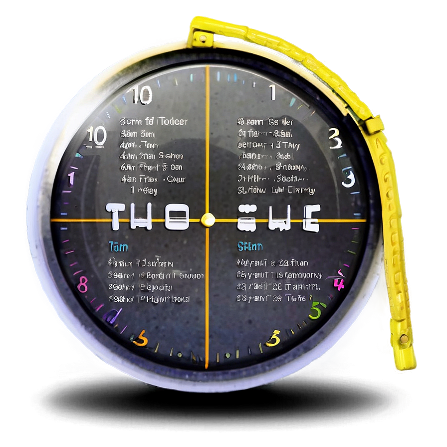 Distorted Timepiece Artwork PNG