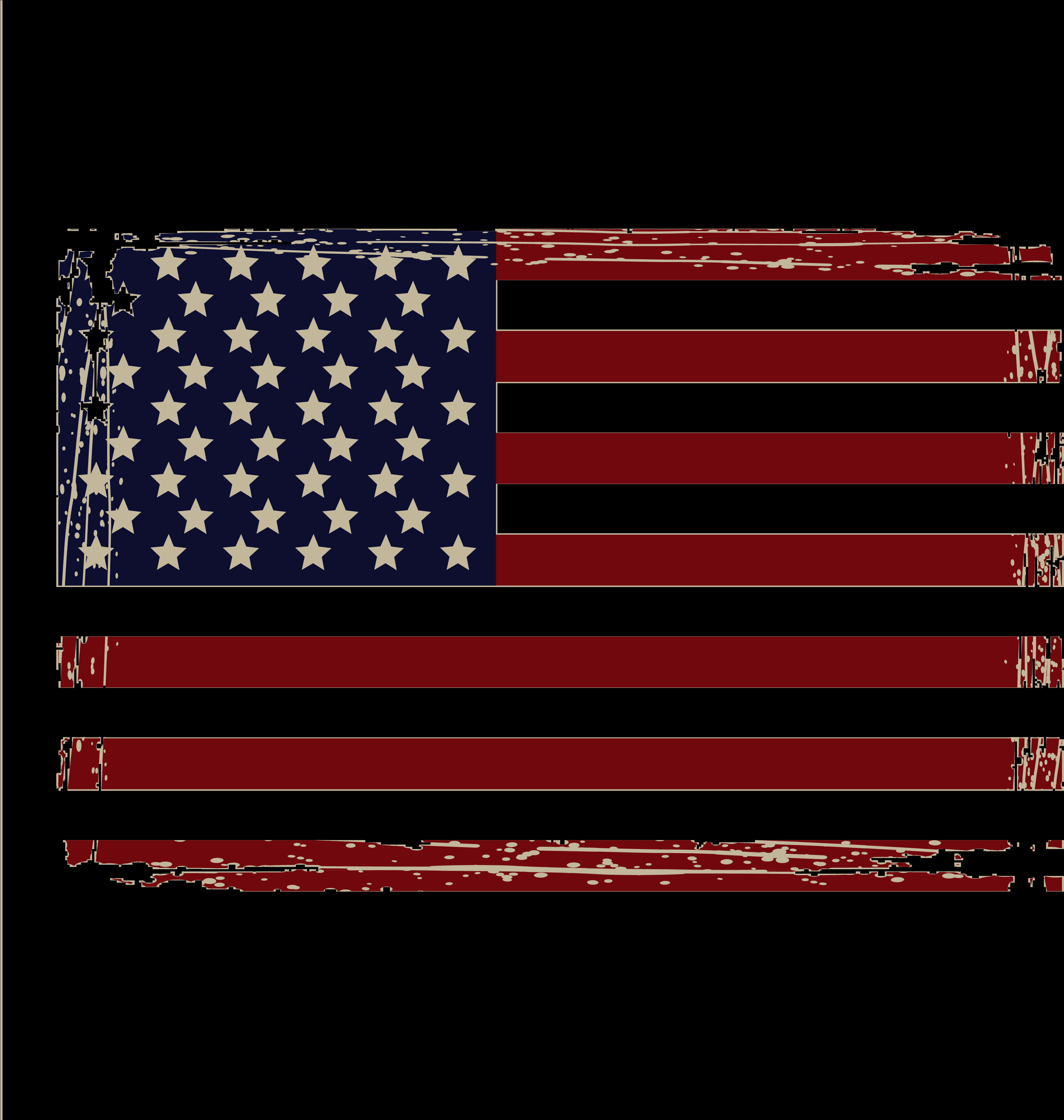 Distressed American Flag Graphic PNG