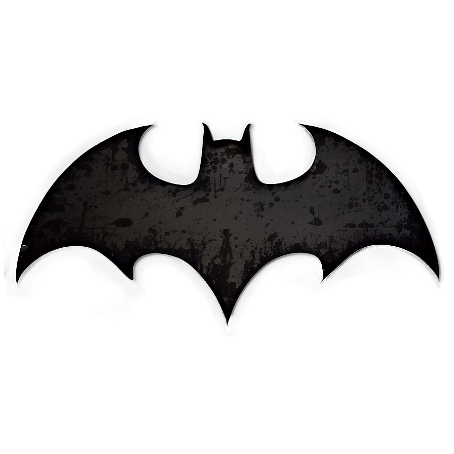 Distressed Batman Logo Png 05042024 PNG
