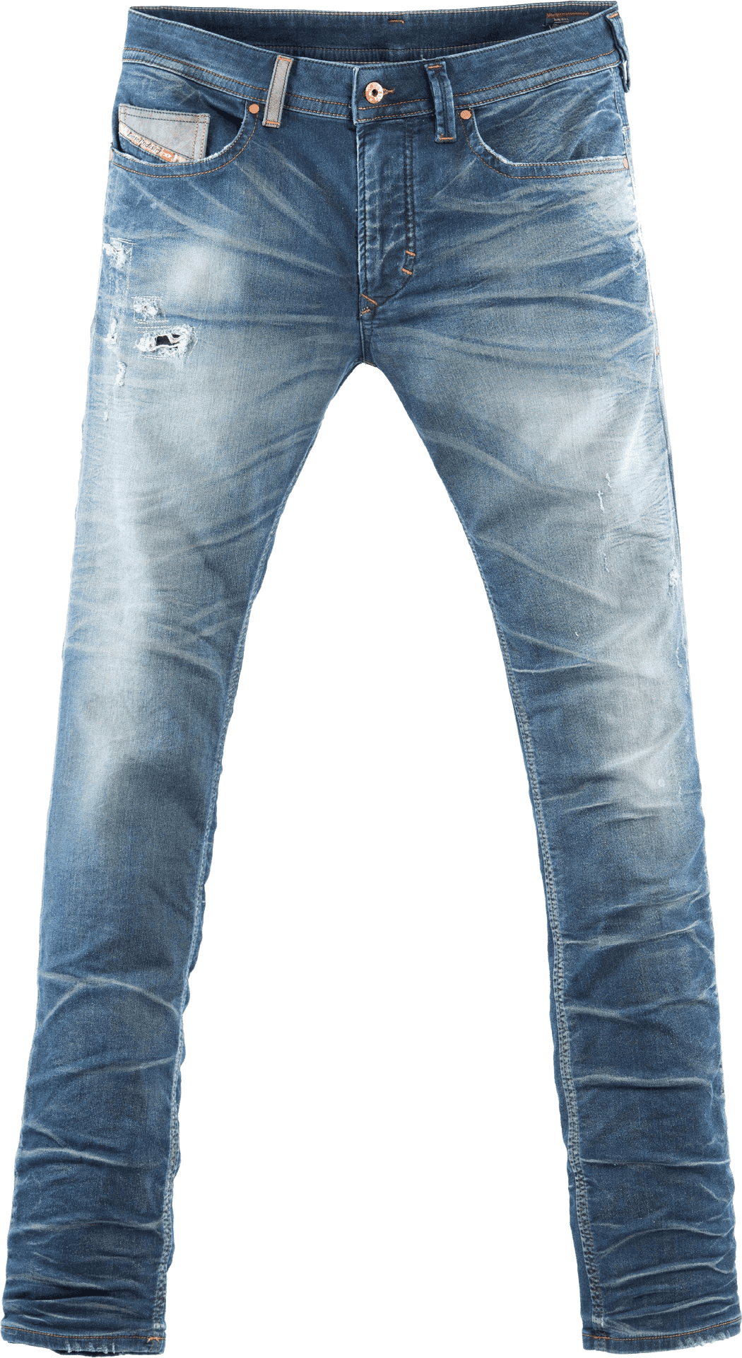 Download Distressed Blue Denim Jeans | Wallpapers.com