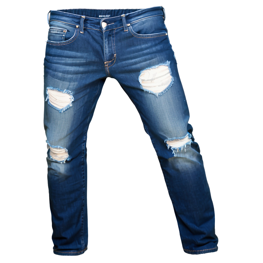 Distressed Blue Denim Png 75 PNG