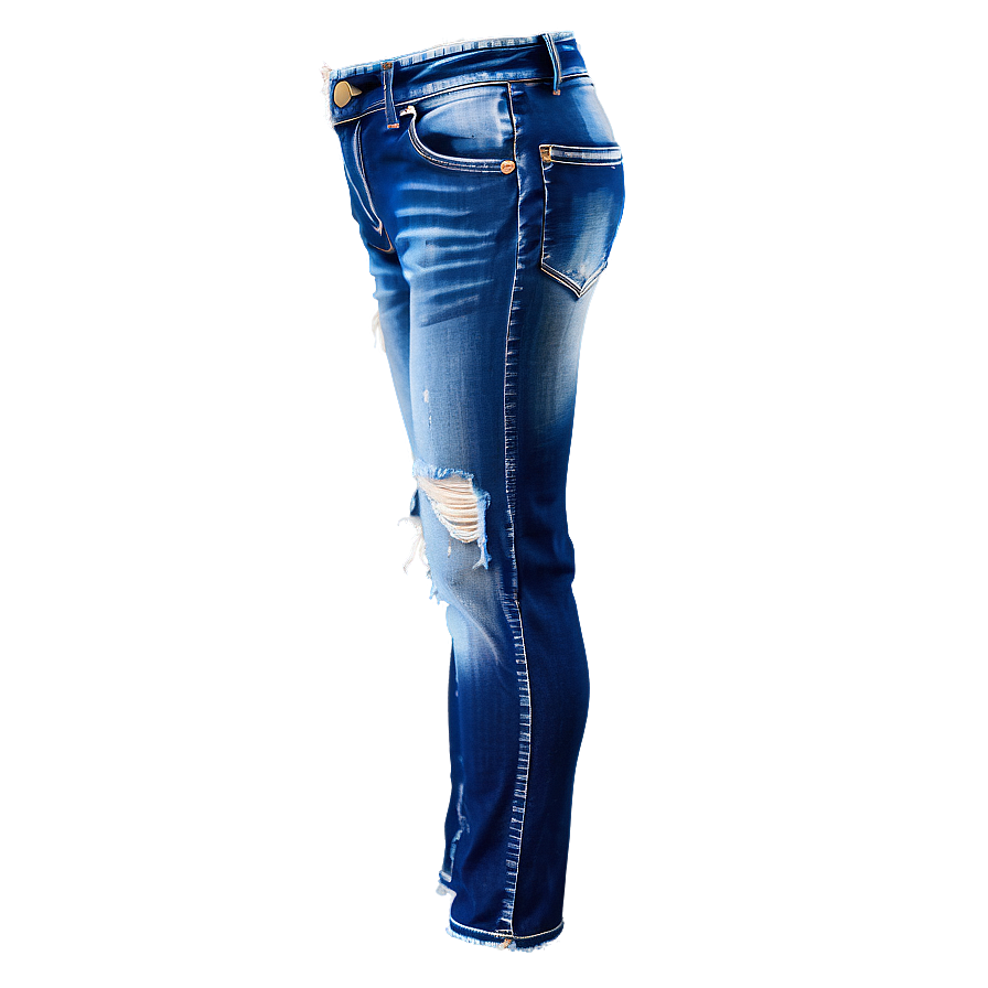 Distressed Blue Denim Png Qac75 PNG