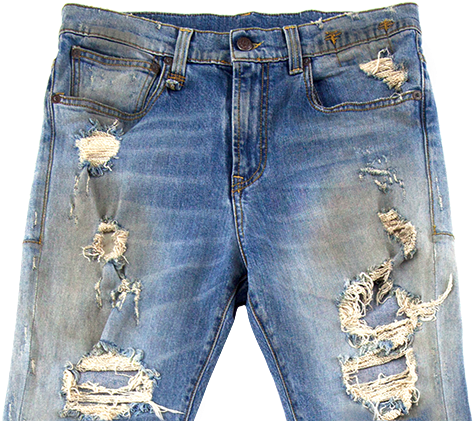 Distressed Blue Jeans PNG