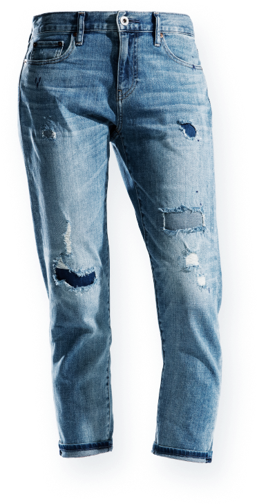 Distressed Blue Jeans PNG