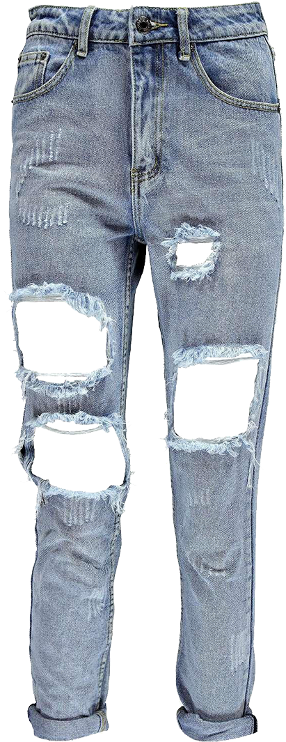Distressed Denim Jeans Fashion PNG