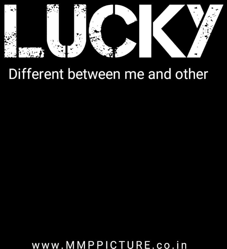 Distressed Lucky Graphic Design PNG