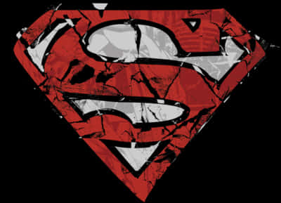 Distressed Superman Logo PNG