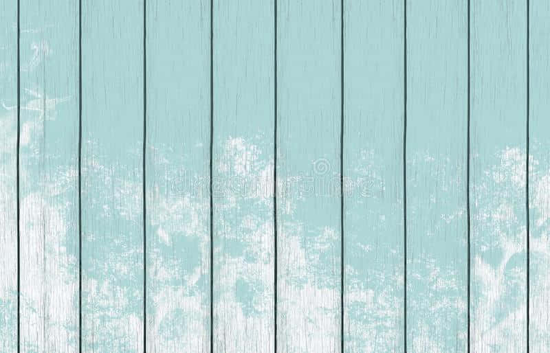 Distressed Teal Wooden Planks Background Wallpaper