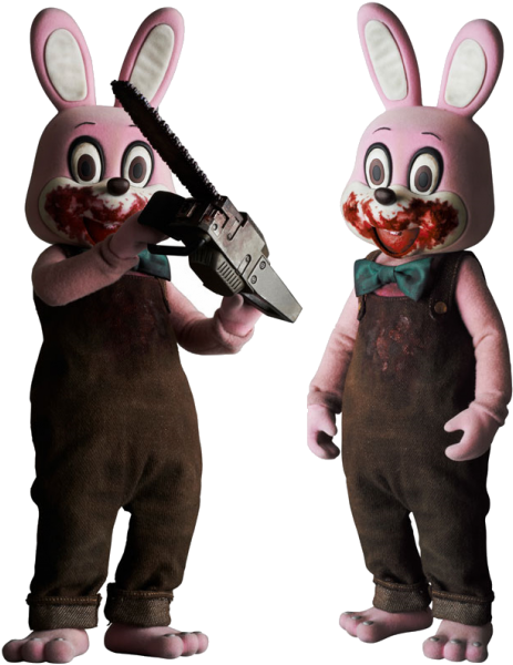 Disturbing Rabbit Costumeswith Chainsaw PNG