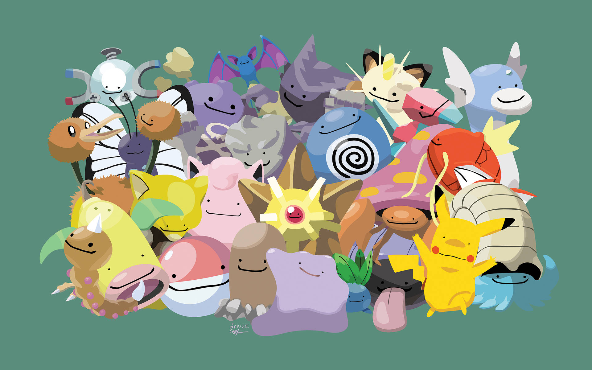lingGentag med Pokémon castling. Wallpaper