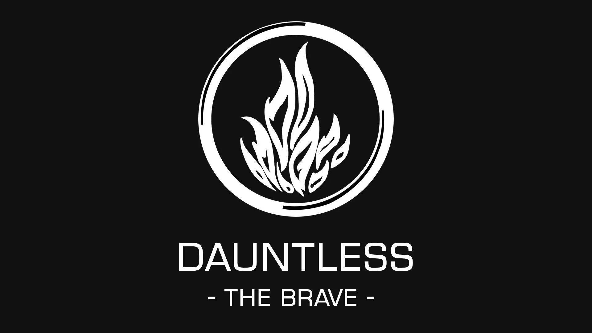 Divergerende Dauntless Sort Baggrund Wallpaper