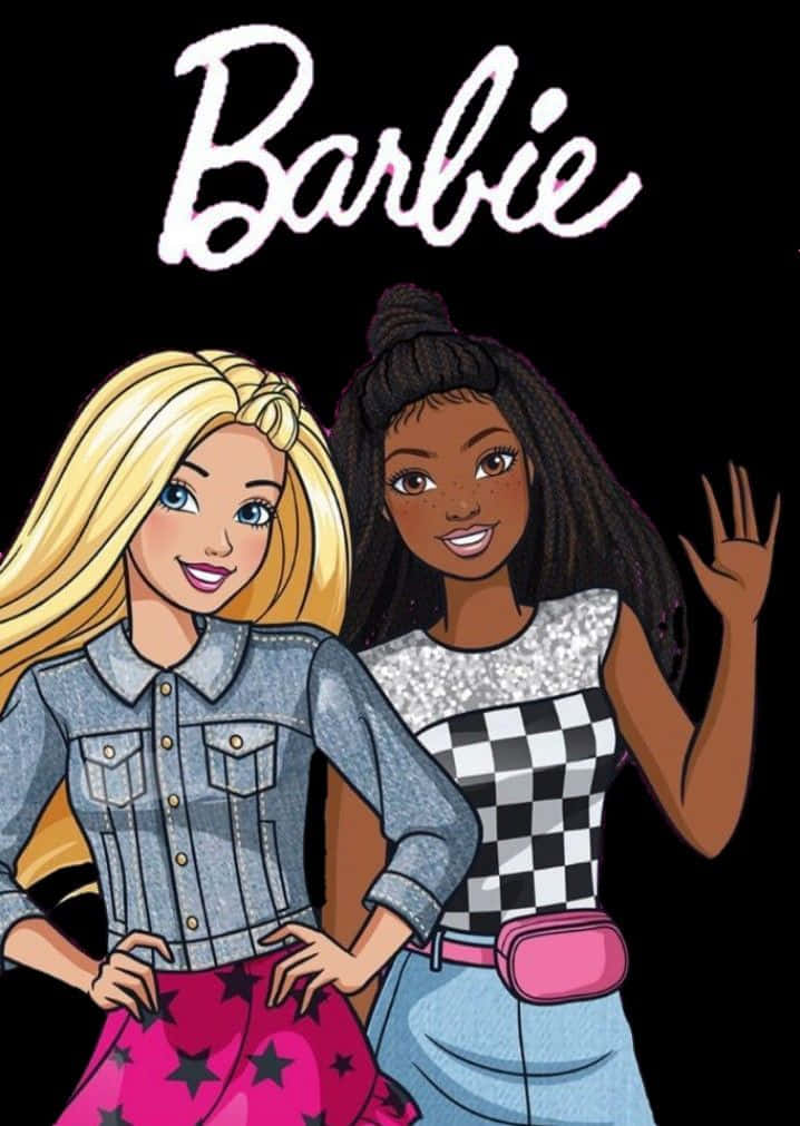 Diverse Barbie Friends Illustration Wallpaper