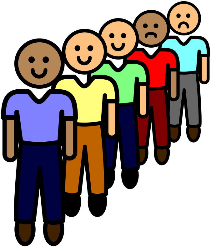 Diverse Cartoon People Vector PNG