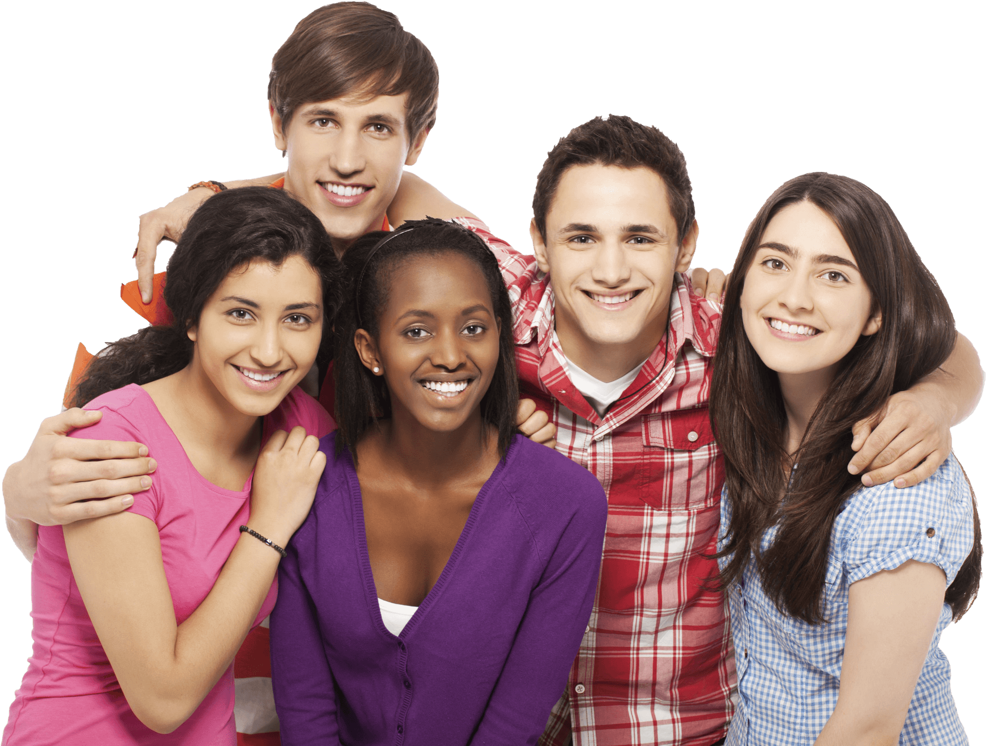 Diverse_ Group_of_ Friends_ Smiling PNG