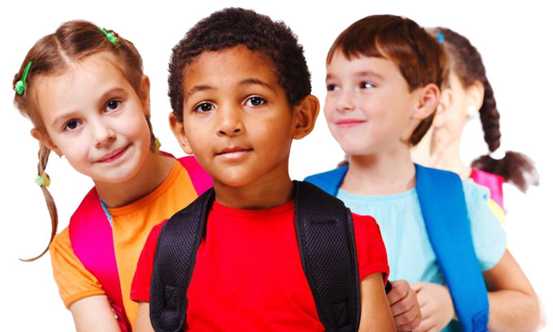 Diverse Groupof Elementary Students PNG