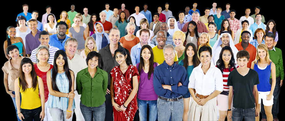 Diverse Groupof People PNG