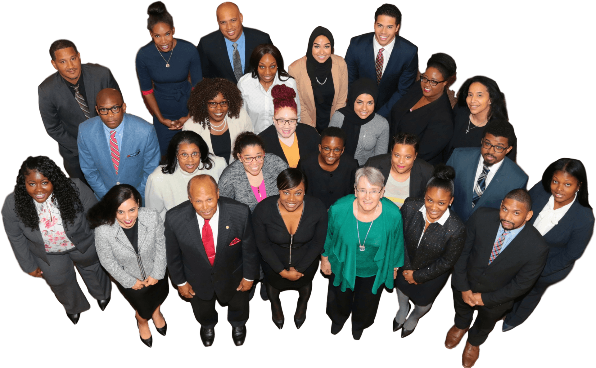 Diverse Professional Group Portrait PNG